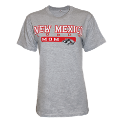 Women's CI Sport T-shirt NM Lobos Mom Gray