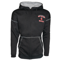 Men's Ouray Sportswear Zip Hood Jacket UNM Medicine Paw Black