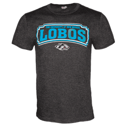 Men's CI Sport T-shirt UNM Lobos Side Wolf Charcoal