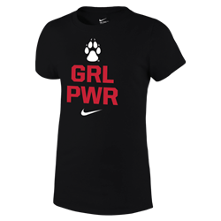 Youth Nike T-Shirt Grl Pwr & Lobo Paw