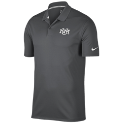 Men's Nike Dri-Fit Polo UNM Logo Gray
