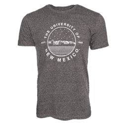 Men's Uscape T-shirt UNM NM Skyline Striped Gray