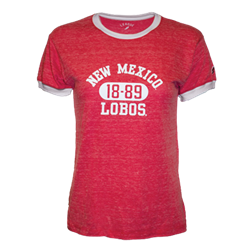 Women's League T-shirt NM 1889 Lobos Red