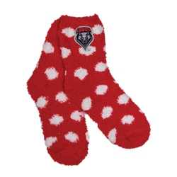 Zoozatz Fuzzy Socks Polka Dots