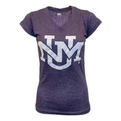 Women's MV T-shirt UNM Interlocking Purple