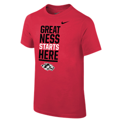 Youth Nike T-shirt Greatness Side Wolf Red