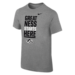 Youth Nike T-shirt Greatness Side Wolf Gray