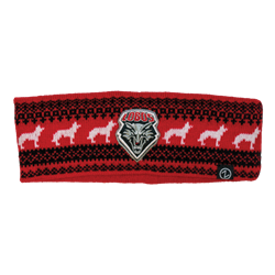 Zephyr Headband Wolf Pattern Lobo Shield Red