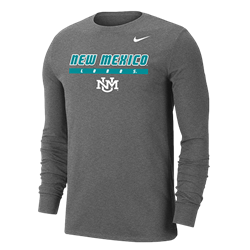 Men's Nike Long Sleeve T-Shirt NM Lobos Interlocking Gray