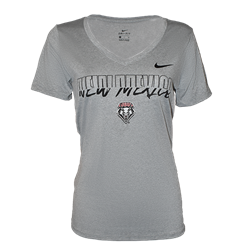 Women's Nike T-Shirt NM Lobo Shield Gray