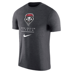 Men's Nike T-Shirt Lobo Shield NM Lobos Gray