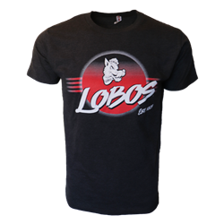 Men's CIS T-shirt Lobos Est 1889 Old School Lobo Black
