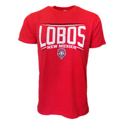 Men's CIS T-shirt Lobos NM Lobo Shield Red