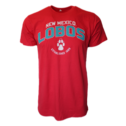 Men's CI Sport T-shirt NM Lobos Est. 1889 Paw Red