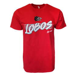 Men's CI Sport T-shirt Lobos Est 1889 Side Wolf Red