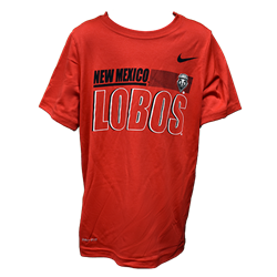 Youth Nike T-Shirt NM Lobos Lobo Shield Red