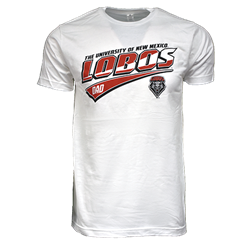 Men's CI Sport T-Shirt UNM Lobos Dad Lobos Shield White