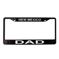 WinCraft Metal License Plate NM Dad Black