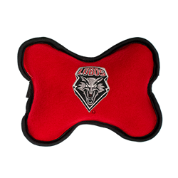 All Star Dogs Bone Squak Toy Lobos Shield Red