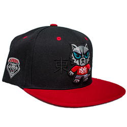 UNM Bookstore - Zephyr Cap Tokyodachi Lobos Shield Red/Black
