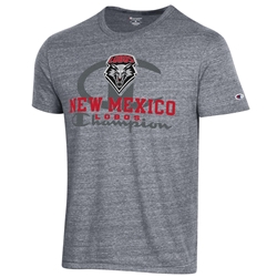 Men's Champion T-Shirt Lobos Shield NM Lobos Grey