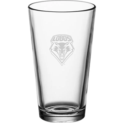 LXG Pint Glass Lobos Shield