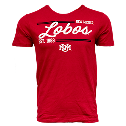 Unisex CI Sport T-Shirt NM Lobos UNM Interlocking Red