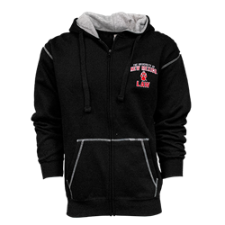 Men's Ouray Sportswear Zip Hood Jacket UNM Law Paw Black