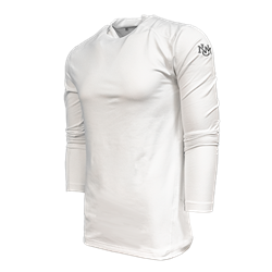Men's Under Armour Thermal Fitted Mock Long Sleeve UNM Interlocking White