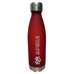 The Fanatic Group Bullet Water Bottle UNM Interlocking Frosted Red