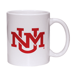 NE Mug UNM Interlocking Logo Red/White