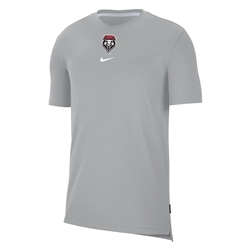 Men's Nike Long Sleeve T-Shirt Lobo Shield Silver