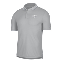 Men's Nike Polo UNM Interlocking Logo Grey