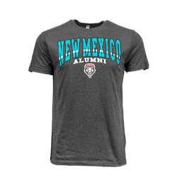 Men's CI Sport T-Shirt NM Alumni Lobo Shield Charcoal/Turquoise