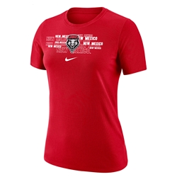 Women's Nike T-Shirt NM Lobos Shield Red