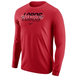 Men's Nike Long Sleeve T-shirt Lobos New Mexico Red