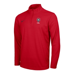 Men's Nike 1/4 Zip Jacket Lobos Shield Red