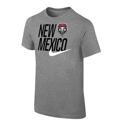 Youth Nike T-Shirt New Mexico Lobos Shield Heather
