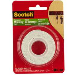 3M Mounting Tape Permanent 1x50"