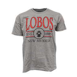 Unisex CIS T-Shirt Lobos New Mexico 1889 Graphite