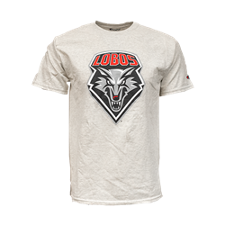 Unisex Champion T-Shirt Lobos Shield Oatmeal