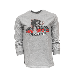Unisex MV Sport Long Sleeve T-Shirt NM Lobos Grey