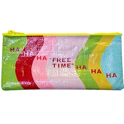 Blue Q Pencil Case Ha Ha Ha Free Time
