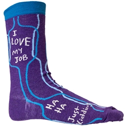 Blue Q Women's Crew Socks I Love My Job