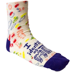Blue Q Women's Ankle Socks I Identify As Me