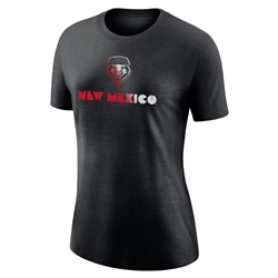 Women's Nike T-shirt New Mexico Lobos Shield Black