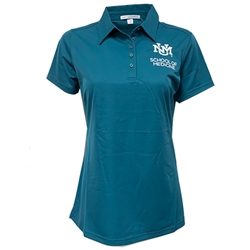 Women's Port Authority Polo UNM Interlocking SOM Teal