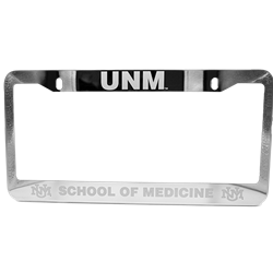 LXG Metal License Plate School Of Medicine Silver