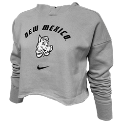 Women's Nike Crop Hood New Mexico Silver