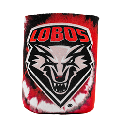 Can Cooler Tie Dye Lobos Shield Red/Black